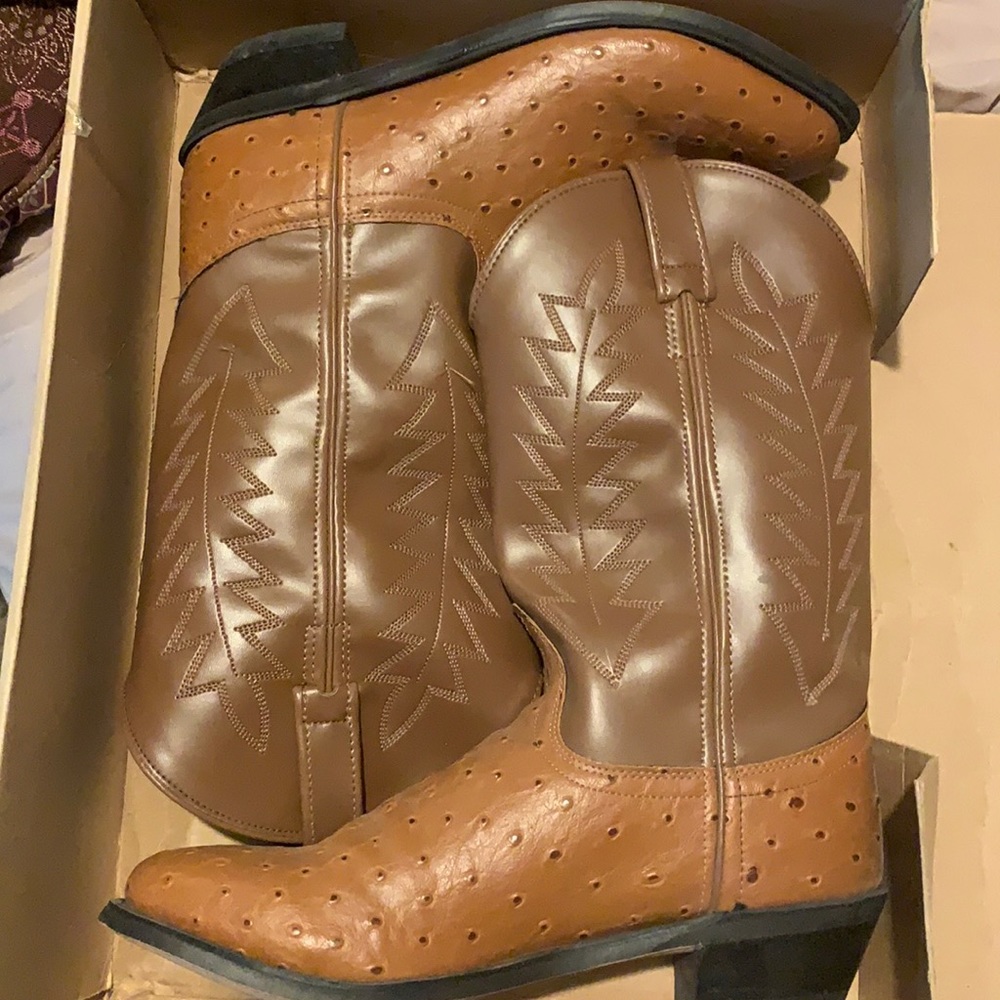 Womens ostrich boots